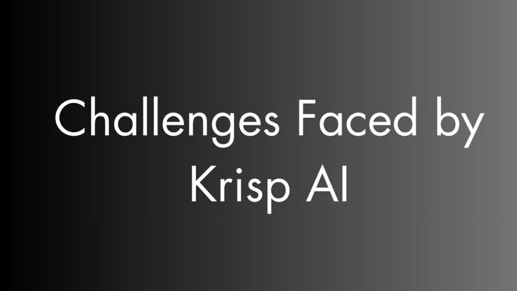 Challenges Faced by Krisp AI