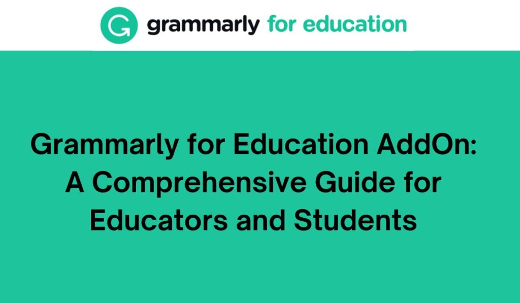 grammarly for education addon
