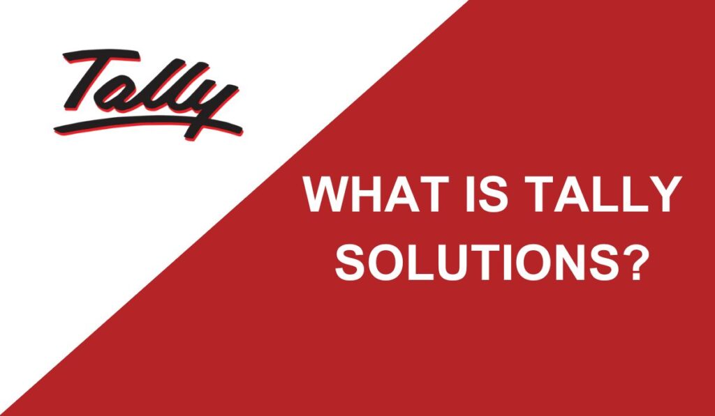 What is Tally Solutions?
