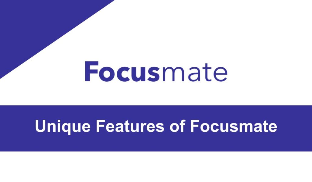 Unique Features of Focusmate